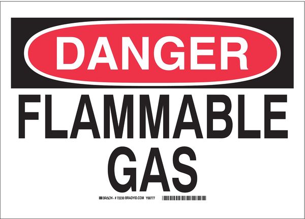 Safety Sign Label, 3-1/2 In. H, 5 In. W, 87764