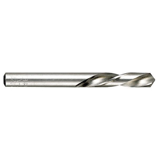 Screw Machine Drill Bit, X Size, 118  Degrees Point Angle, High Speed Steel, Bright Finish