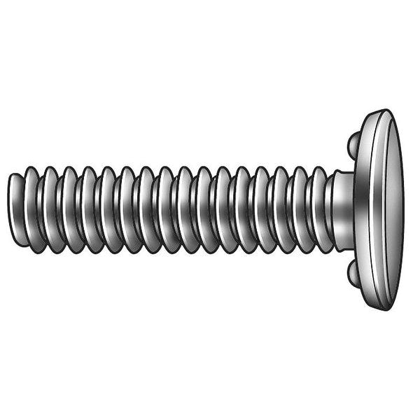 Weld Stud, #10-32, 0.563 in, Bottom Projection, Steel, Black OxideFinish, 100 PK