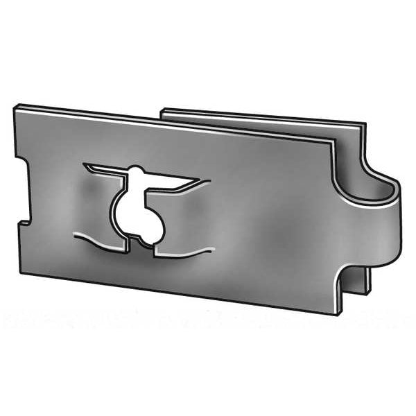 Spring Nut, #6-32, J Shape, Steel, Not Graded, Phosphate Finish, 50 PK
