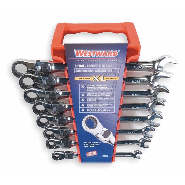 Ratcheting Wrench Set, Pieces 8