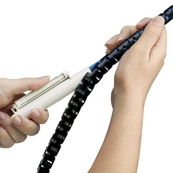 Split Harness Wrap, 1.5 In., 50 ft., Black