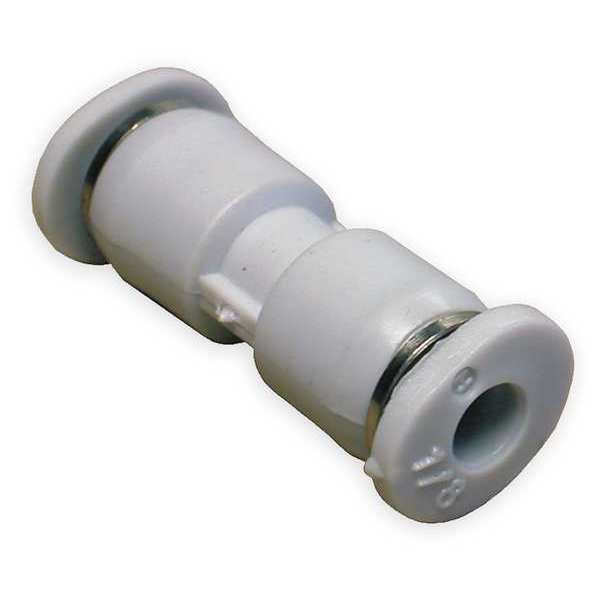 Polybutylene Straight Union, 1/4 in Tube Size