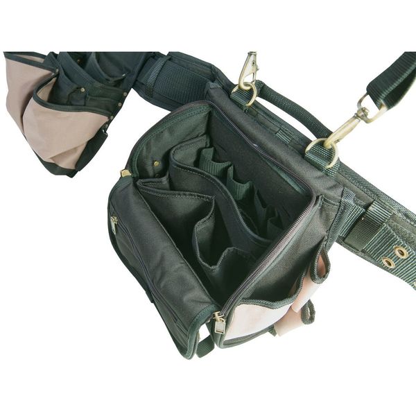 Black Polyester Tool Belt, 28 Pockets