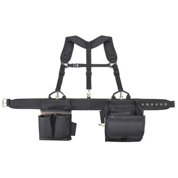 Black Polyester Tool Belt, 28 Pockets