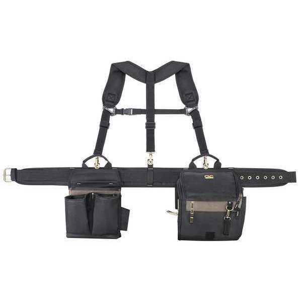 Black Polyester Tool Belt, 28 Pockets