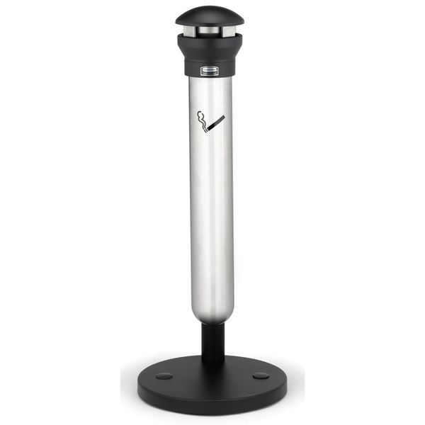 Cigarette Receptacle, 1-19/64 gal., Silver