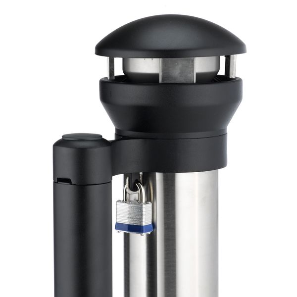 Cigarette Receptacle, 1-19/64 gal., Silver