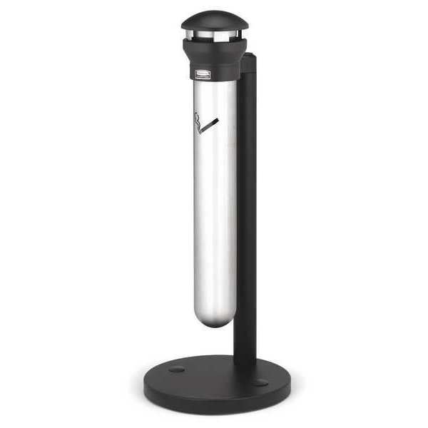 Cigarette Receptacle, 1-19/64 gal., Silver