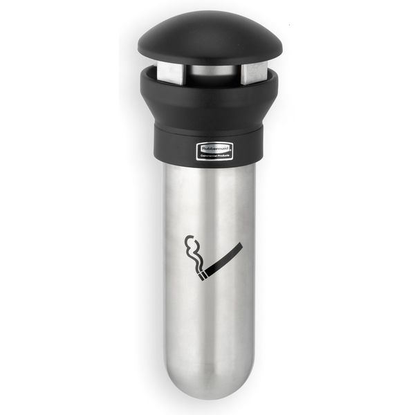 Infinity Cigarette Receptacle, 19/32 gal., Silver
