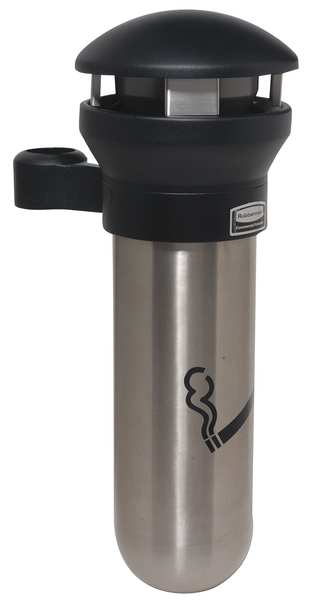 Infinity Cigarette Receptacle, 19/32 gal., Silver