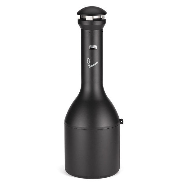 Infinity Cigarette Receptacle, 7 gal., Black