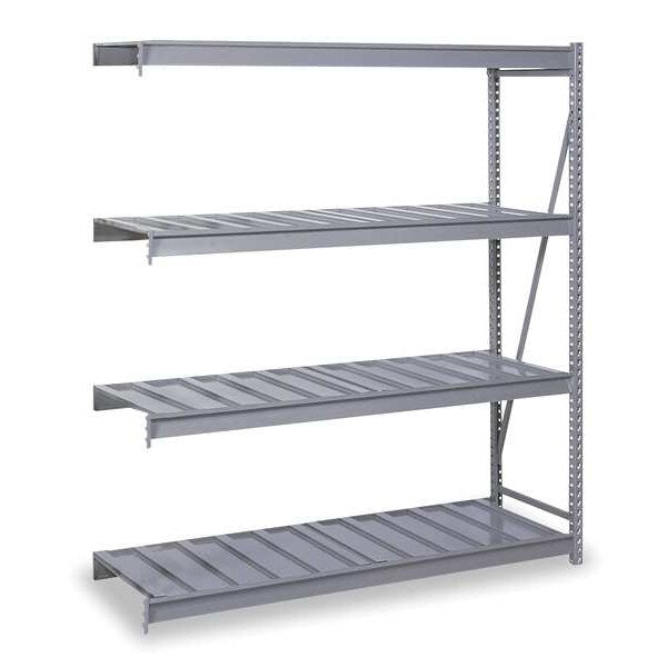 Add-On Bulk Storage Rack, 24 in D, 48 in W, 4 Shelves
