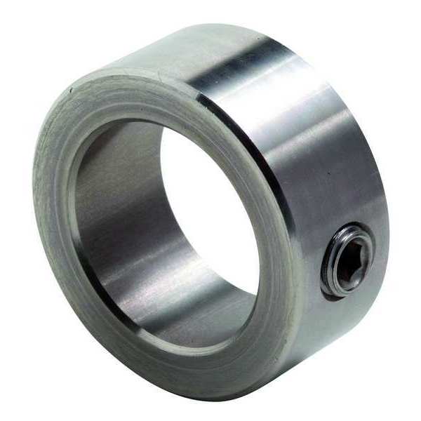 Shaft Collar, Set Screw, 1Pc, 1/4 In, SS