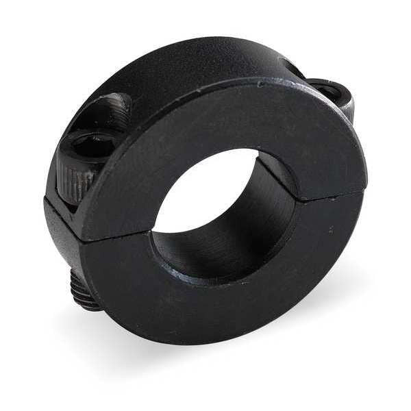 Shaft Collar, Clamp, 2Pc, 7/16 In, Steel