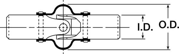U Joint Boot, Pk2, Boot Inside Dia. (In.): 7/8 in