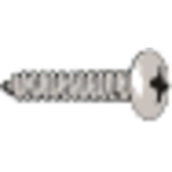 Sheet Metal Screw, #12 x 2-1/2 in, Zinc Plated Steel Pan Head Combination Phillips/Slotted Drive