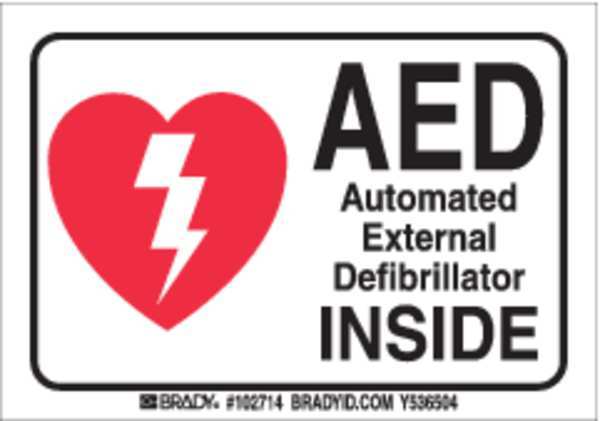 Safety Label, 3-1/2 In. H, 5 In. W, 102714