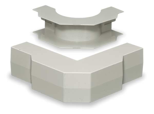 External Elbow Base and Cover, White