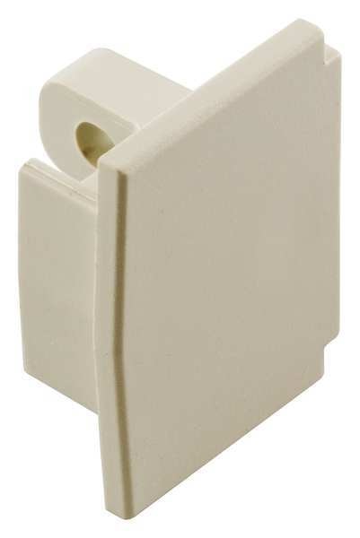 End Cap, White, PVC, Lan-Trak(R), Caps