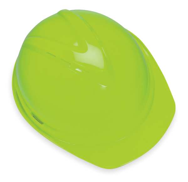 Front Brim Hard Hat, Type 1, Class C, Ratchet (4-Point), Green