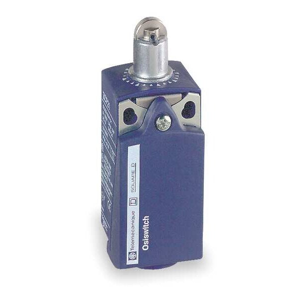 Limit Switch, Plunger, Roller, 1NC/1NO, 10A @ 240V AC