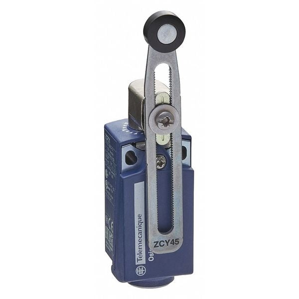 Limit Switch, Adjustable Roller Lever, Rotary, 1NC/1NO, 10A @ 240V AC