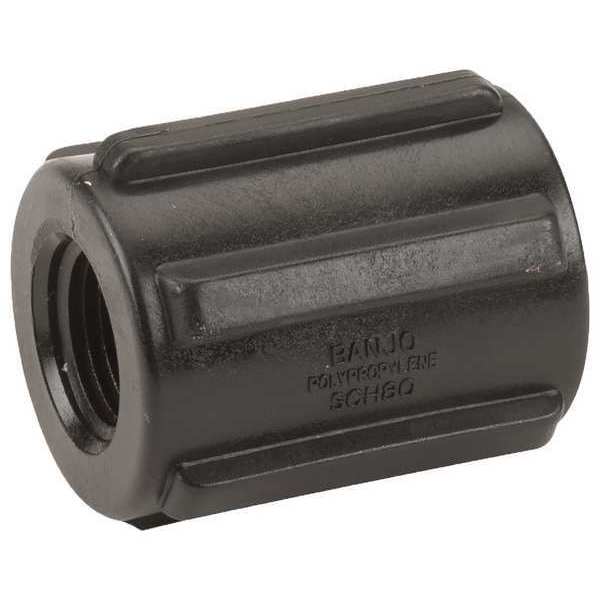 Coupling, Polypropylene, 1/2