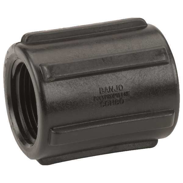 Coupling, Polypropylene, 3/4