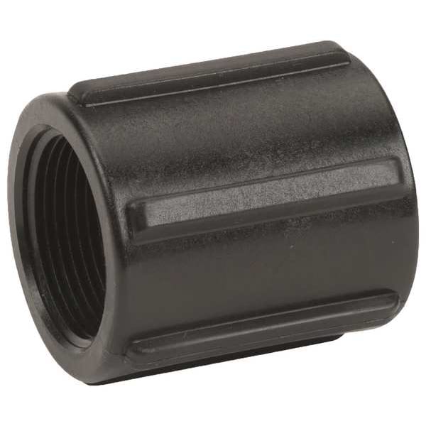 Coupling, Polypropylene, 1-1/4