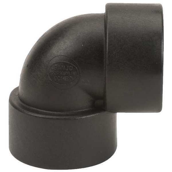 90 Degree Elbow, Polypropylene, 1-1/2