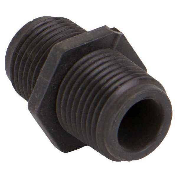 Hex Nipple, Polypropylene, 3/8