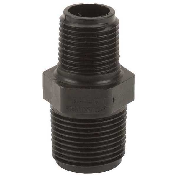 Reducing Nipple, Polypropylene, 3/4