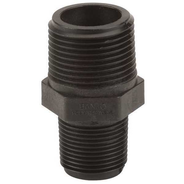 Reducing Nipple, Polypropylene, 1