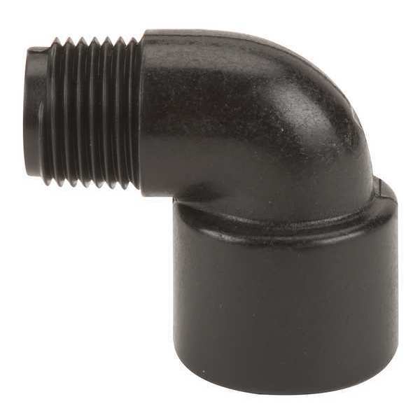 90 Degree Street Elbow, Polypropylene, 3/8