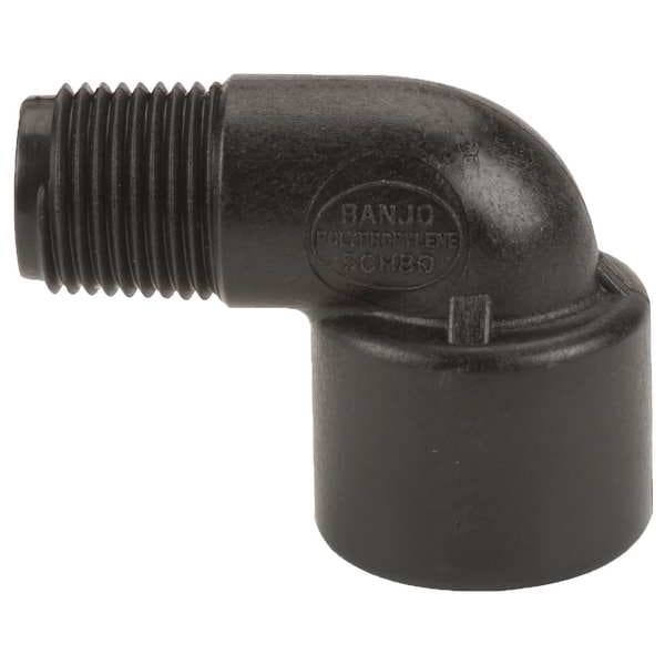 90 Degree Street Elbow, Polypropylene, 1/2