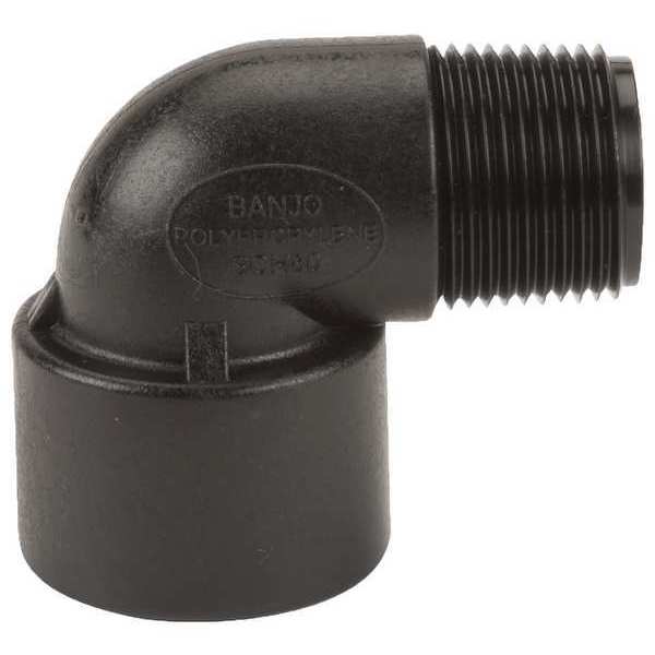 90 Degree Street Elbow, Polypropylene, 3/4
