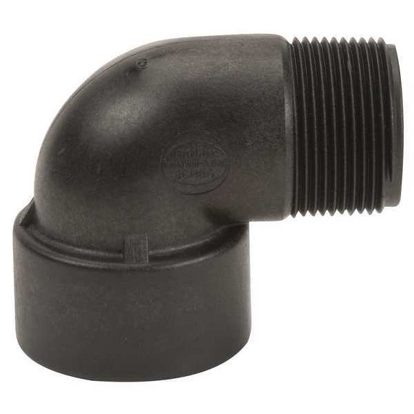 90 Degree Street Elbow, Polypropylene, 1-1/4