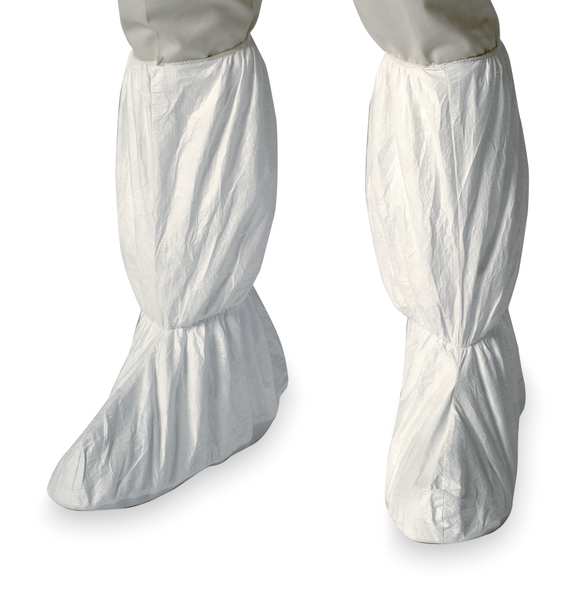 Boot Covers, XL, White, Tyvek ï¿½ IsoClean ï¿½, Elastic