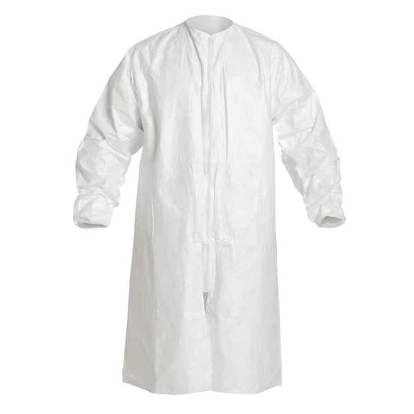 Disposabl Lb Coat, 3XL, Wht, Tyvek(R), PK30