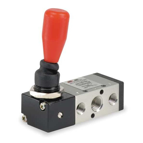 Manual Air Control Valve, 4-Way, 1/4in NPT