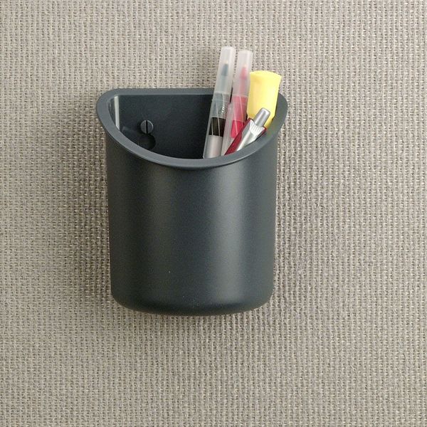 Pencil Cup, Color Gray, Material Plastic
