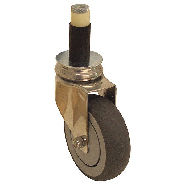 Swivel Stem Caster, TPR, 5 in., 260 lb.