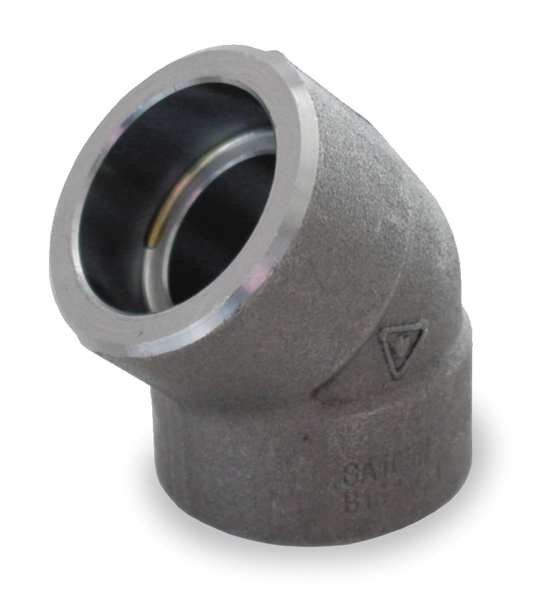 Black Forged Steel 45 Degree Elbow Class 3000