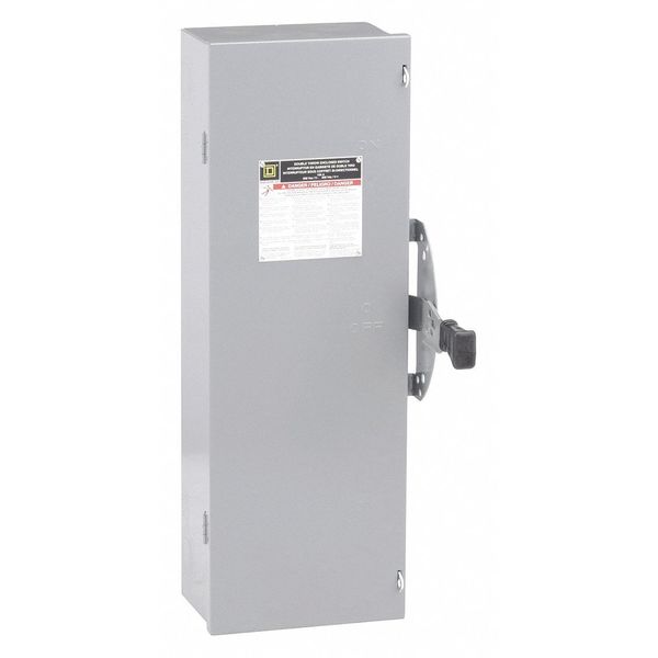 Nonfusible Safety Switch, Heavy Duty, 600V AC, 3PDT, 100 A, NEMA 1