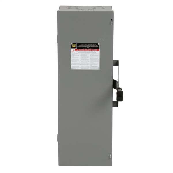 Nonfusible Safety Switch, Heavy Duty, 240V AC/DC, 2PDT, 60 A, NEMA 1