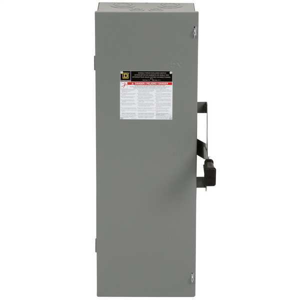 Nonfusible Safety Switch, Heavy Duty, 240V AC, 3PDT, 60 A, NEMA 1