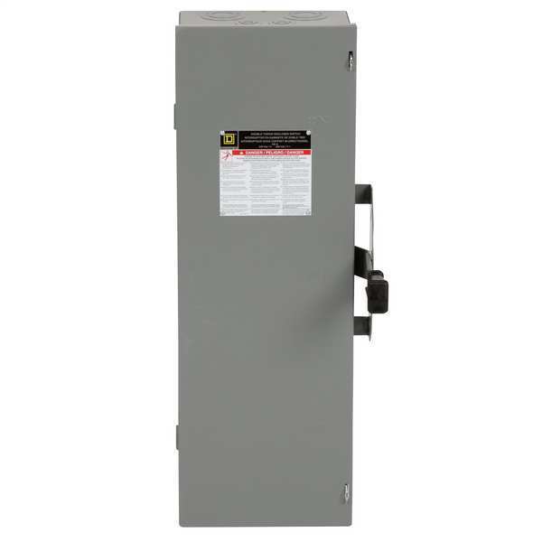 Nonfusible Safety Switch, Heavy Duty, 240V AC, 3PDT, 100 A, NEMA 1