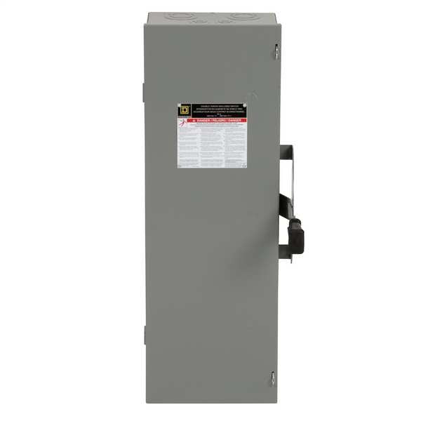 Nonfusible Safety Switch, Heavy Duty, 600V AC, 3PDT, 60 A, NEMA 1