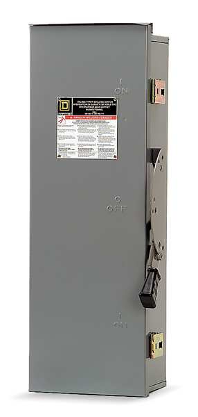 Fusible Safety Switch, Heavy Duty, 600V AC, 3PDT, 30 A, NEMA 3R